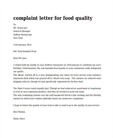 A letter of complaint about a billing error must be sent at the soonest possible time, and must be written in a courteous, yet firm. FREE 34+ Complaint Letter Examples & Samples in PDF ...