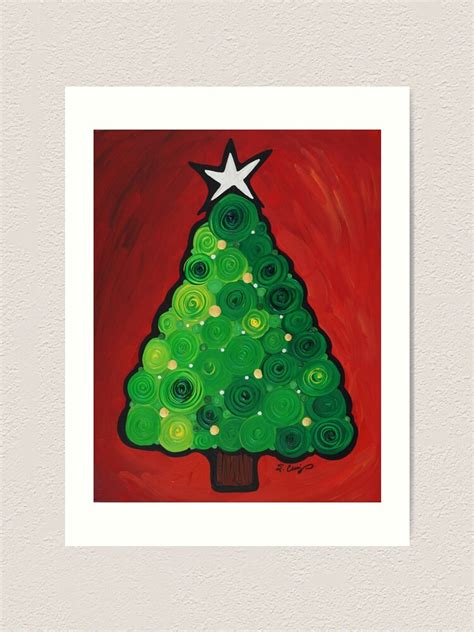 Twinkle Christmas Tree Art Print For Sale By Sharoncummings Redbubble