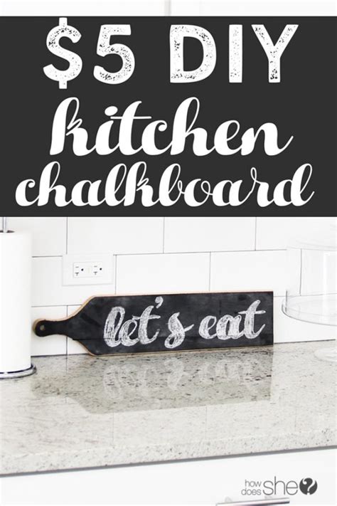 5 Diy Kitchen Chalkboard Howdoesshe