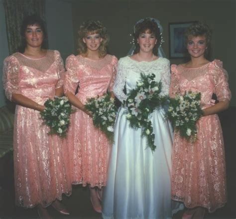 Photos Show Styles Of Bridesmaids In The 1980s ~ Vintage Everyday