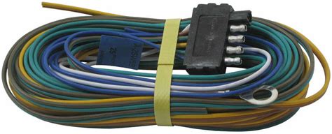 Wiring harness is factory style, with correct plugs to connect at left rear wheel well. 25 ft. Wishbone 5-Way Trailer Harness with 30" Ground and 5 ft. Blue Wire Optronics Wiring A25W5B