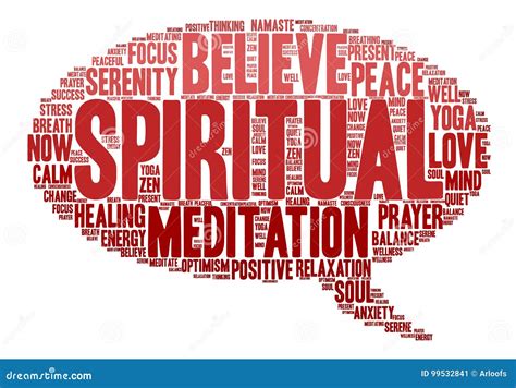 Spiritual Word Cloud Stock Vector Illustration Of Mind 99532841