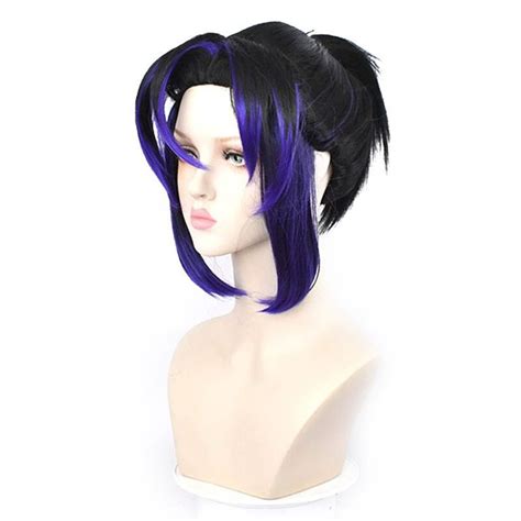 demon slayer kochou shinobu cosplay wig gradient purple kimetsu