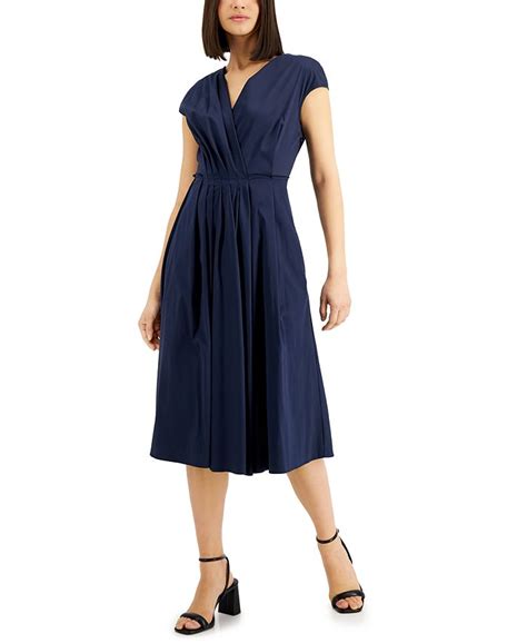 Weekend Max Mara Womens Vertice Pleated Midi Dress Macys