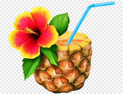 Ilustra O De Suco De Abacaxi Conte Do Livre Aloha Havaiano Um Abacaxi Alimentos Naturais