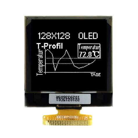 128x128 Dots Graphic Oled Display 15 Inch Oled Module Monochrome