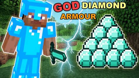Building God Armour With Unlimited Diamonds In Minecraft Youtube