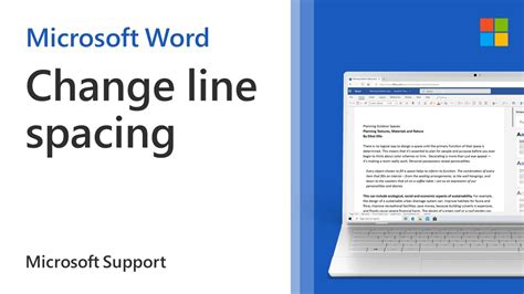 How To Change Line Spacing In Word Microsoft Youtube