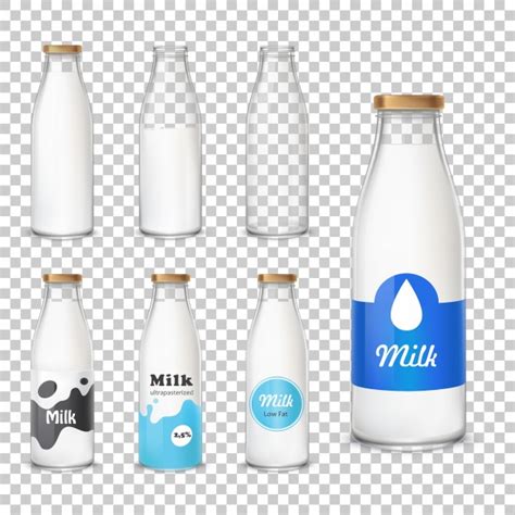 milk bottle vectors   psd files