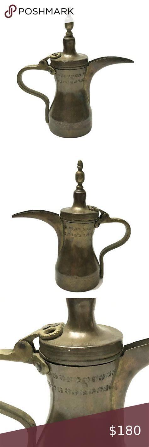 Islamic Arabic Turkish Dallah Brass Coffee Pot In Coffee Pot