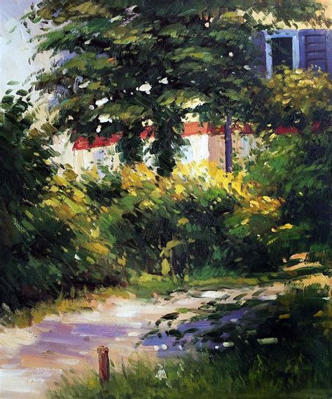100% Hand painted Landscape Painting Garden Path in Rueil ...
