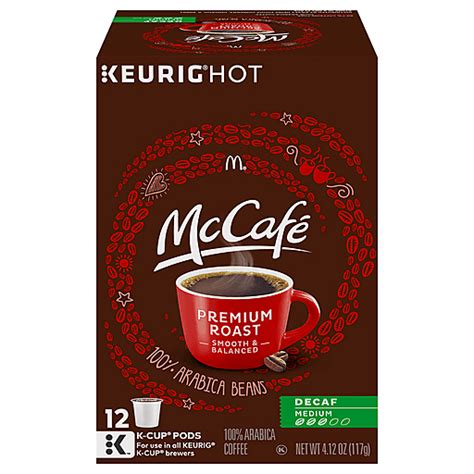 Mccafe Coffee Arabica Premium Roast Decaf Medium K Cup Pods