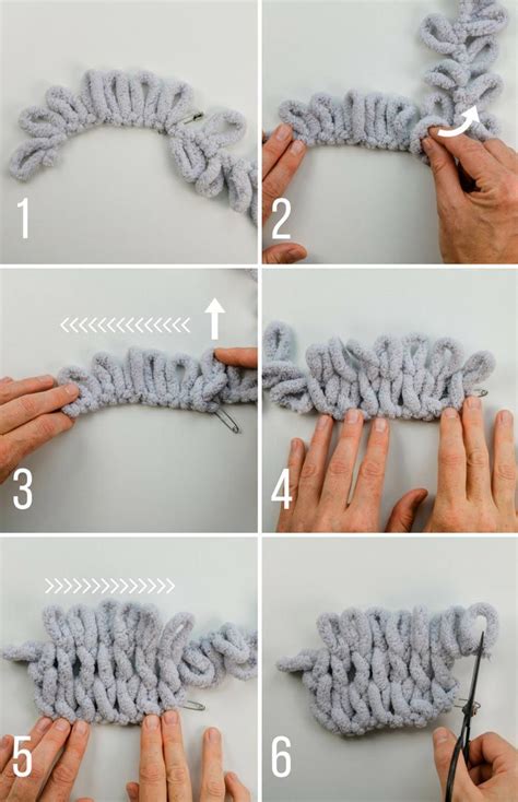 How To Finger Knit With Loop Yarn Video Tutorial Free Cowl Pattern Finger Knitting Projects