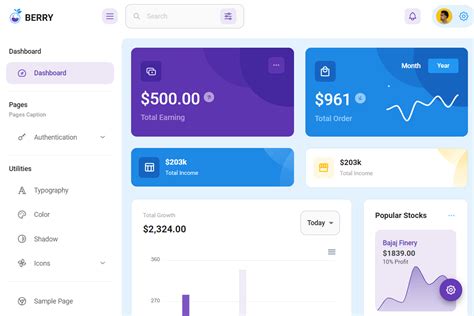 Material Admin Template For React Free Material Admin Template