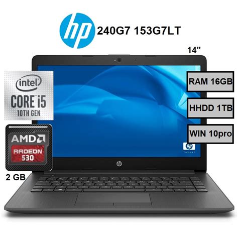 Laptop Hp 240 G7 Intel Corei5 1035g1 16gb Video 2gb Sata 1tb