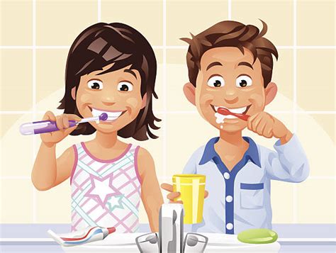 Royalty Free Brushing Teeth Clip Art Vector Images And Illustrations