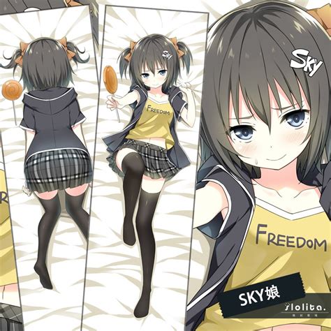 Freedom Sky Anime Characters Freedom Sky Girls 1 Large Pillow Case