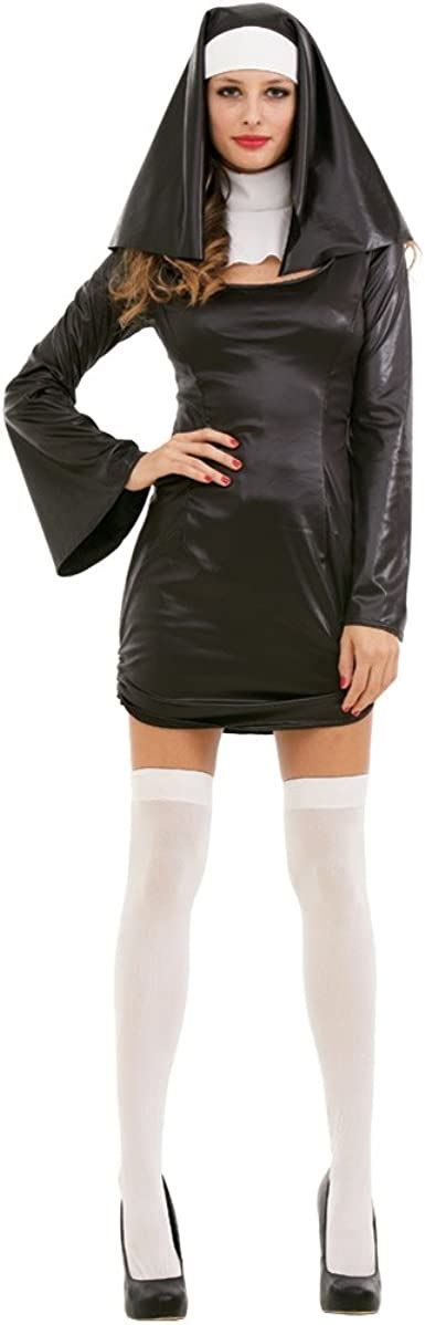 Sinful Sister Adult Womens Nun Habit Halloween Roleplay And Cosplay