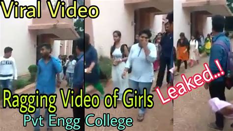 Ragging Video Of Girls In Pvt Engg College Youtube