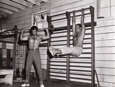 John Derek And Charlton Heston Physical Training For The Ten