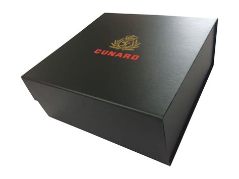 Branded T Box Bespoke Rigid Box With Magnetic Close Gold Foil Logo