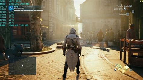 Assassins Creed Unity Test Gtx 750TI 1080p 900p 768p Fx