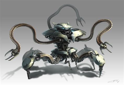 Alien Crawler Bot Concept By Ichitakaseto On Deviantart Robot Concept