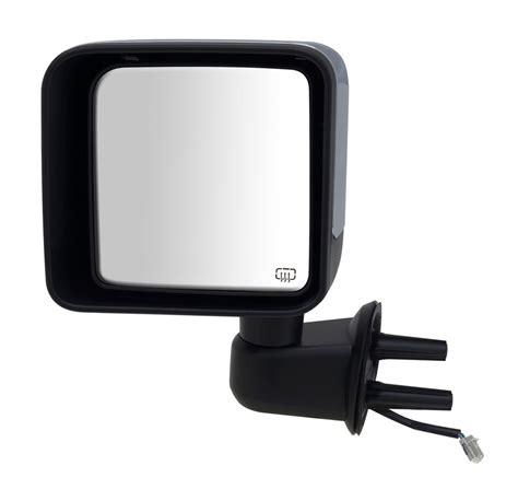 K Source Replacement Side Mirror Electricheated Textured Blackchrome Driver Side K