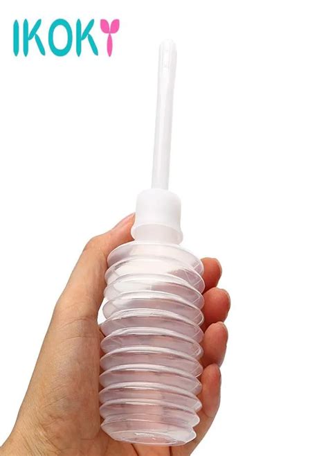 IKOKY Enema Rectal Syringe Vaginal Rinse Plug Anal Vaginal Shower Cleaner Sprayer Disposable