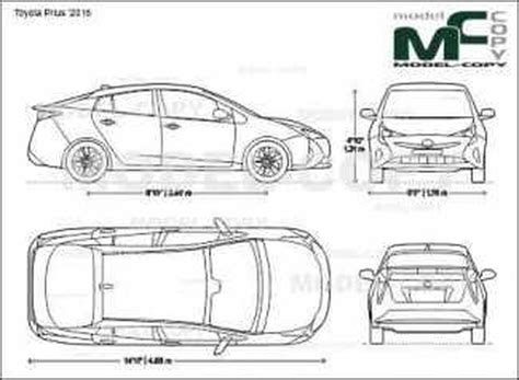 Toyota Prius D Drawing Blueprints Model Copy Default