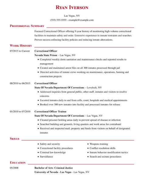 Professional Law Enforcement Resume Examples