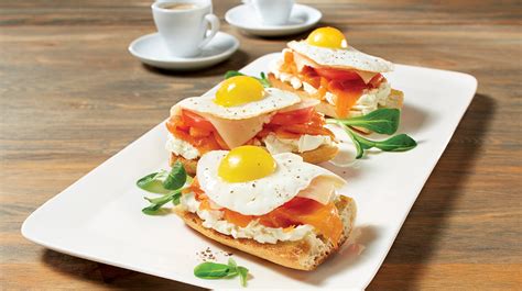 You can bake this in the oven or in the air fryer! Open-faced smoked salmon breakfast sandwich | IGA Recipes