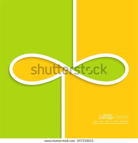 Abstract Background Sign Infinity Emblem Endless Stock Vector Royalty