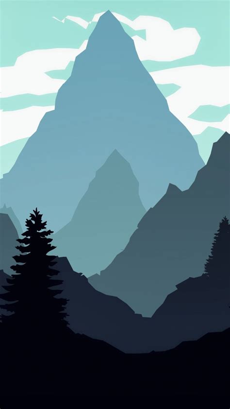 Download 100,000+ royalty free landscape silhouette vector images. 720x1280 Silhouette, mountains, forest, digital art ...