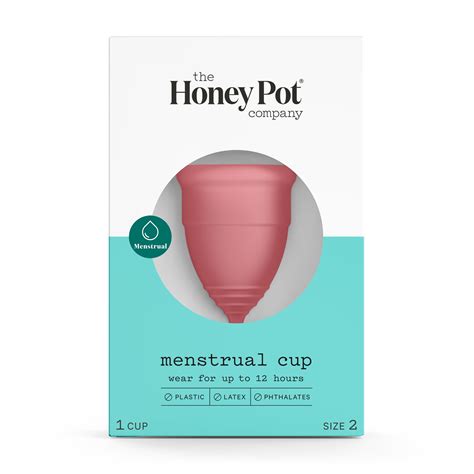 The Honey Pot Company Menstrual Cup Size 2 For Medium Heavy Flow 1ct
