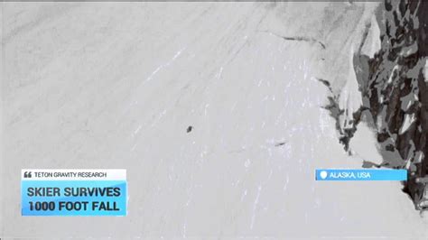 Skier Survives 1000 Foot Fall Skier Got Away With Only 2 Jammed