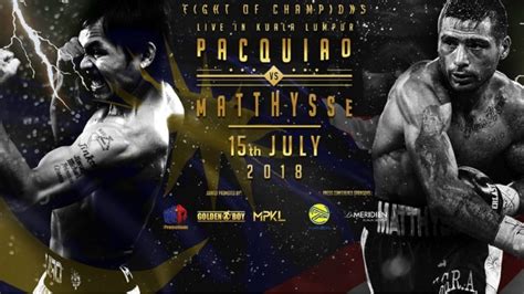 Saturday's bout between the legendary manny pacquiao and wba world welterweight title holder lucas matthysse will not appear on traditional tv, and instead is only available for those that. Pacquiao vs Matthysse Tickets On Sale - Pass The ...