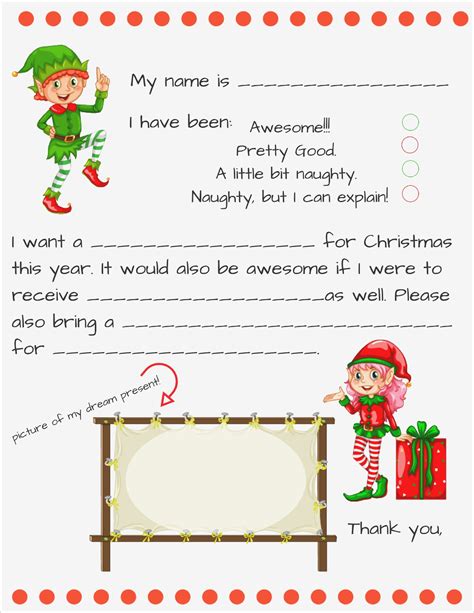 Unique Letter Template Christmas Of Dear Santa Letter Template Free