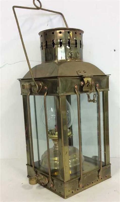 Antique Nautical Brass Oil Lantern Neptune Nr