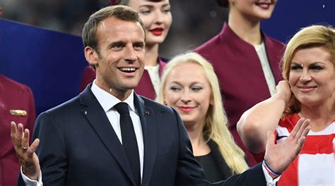 2018 Fifa World Cup Final Watch French President Dabs With Benjamin