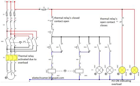 direct   starter wiring diagram   reverse semi automatic starting