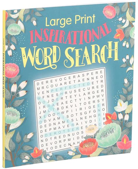 Large Print Inspirational Word Search Book By Editors Of Thunder Bay