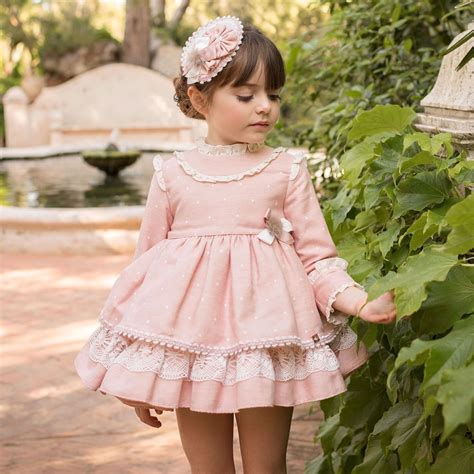 Dolce Petit Girls Pink Cotton Dress Childrensalon Vestidos
