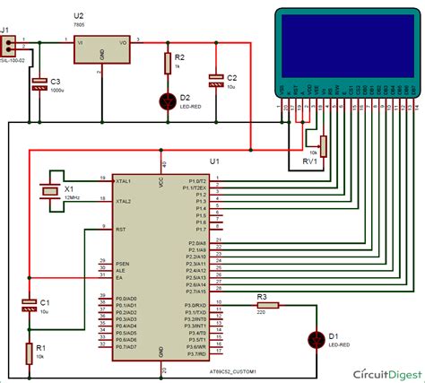 It's not always easy to understand a circuit diagram. Interfacing-Graphical-LCD-with-8051-circuit-diagram