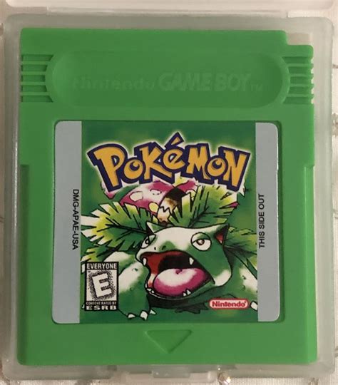 Pokemon Green Version Nintendo Game Boy Color Video Game Cartridge
