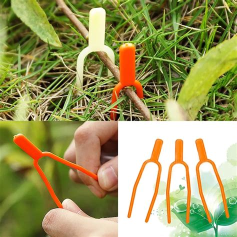 100pcs Garden Plant Support Clips Connects Plants Vine Tomato Vegetable