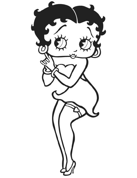 27 Desenhos De Betty Boop Para Imprimir E Colorirpintar