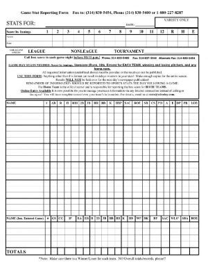 Scoring a baseball game using a scoresheet goes back to the early days of the game. Pdf : Baseball/Softball score and stats sheet : Stlhss