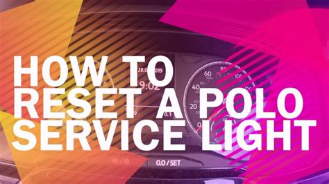 Switch ignition off step 2: How to reset a VW Polo service and inspection light from ...