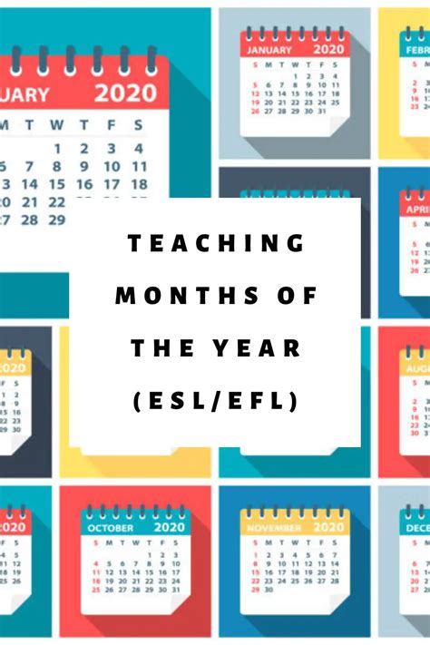 How To Teach The Months Of The Year To English Learners